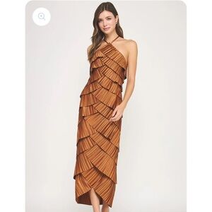 Tiered Midi Dress